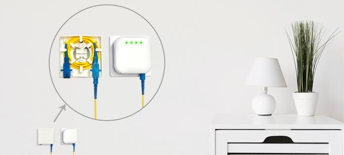 FTTH और FTTB लागत प्रभावी और सरल के लिए मिनी ONU XPON ONT 1GE स्मार्ट GPON ONU QF-XS101S